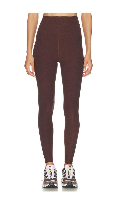year of ours high sculpt legging in chocolate.
