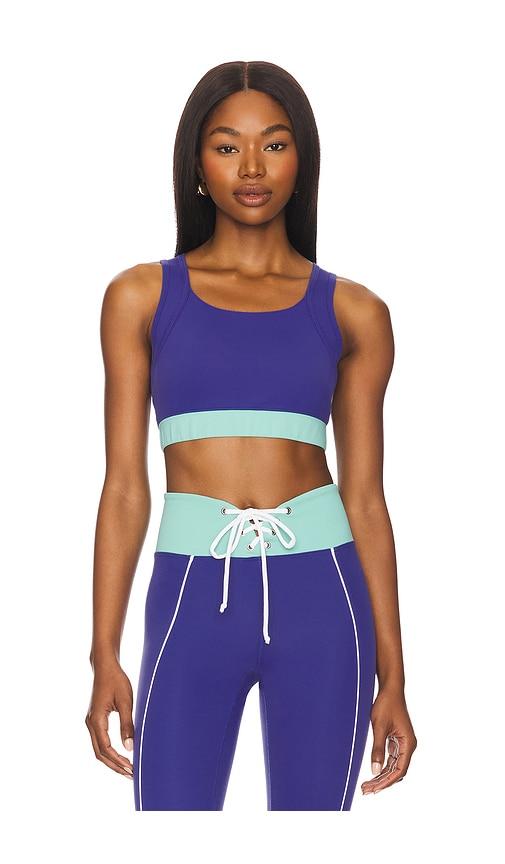year of ours sport high support bra in blue,teal.