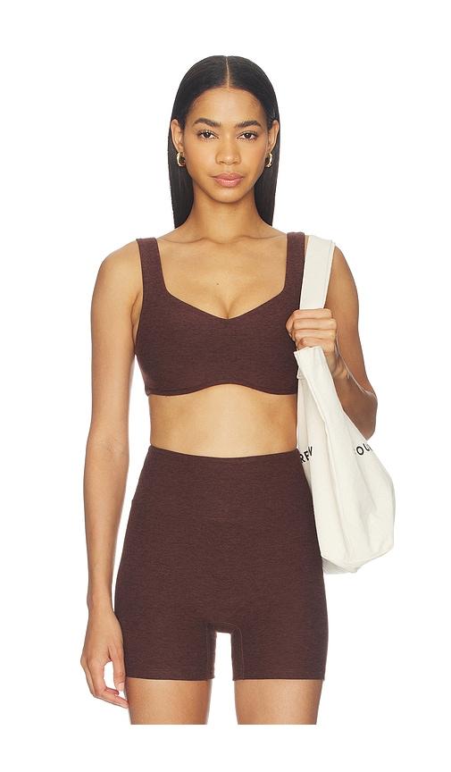year of ours stretch isadora bra in brown.