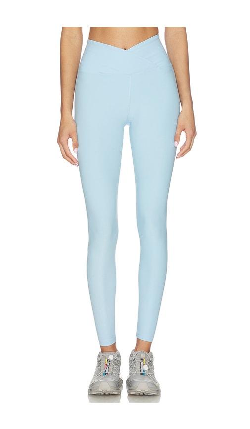 year of ours stretch veronica legging in baby blue.
