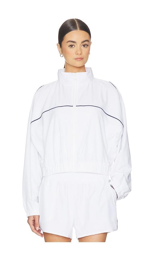 year of ours year tennis windbreaker in white.