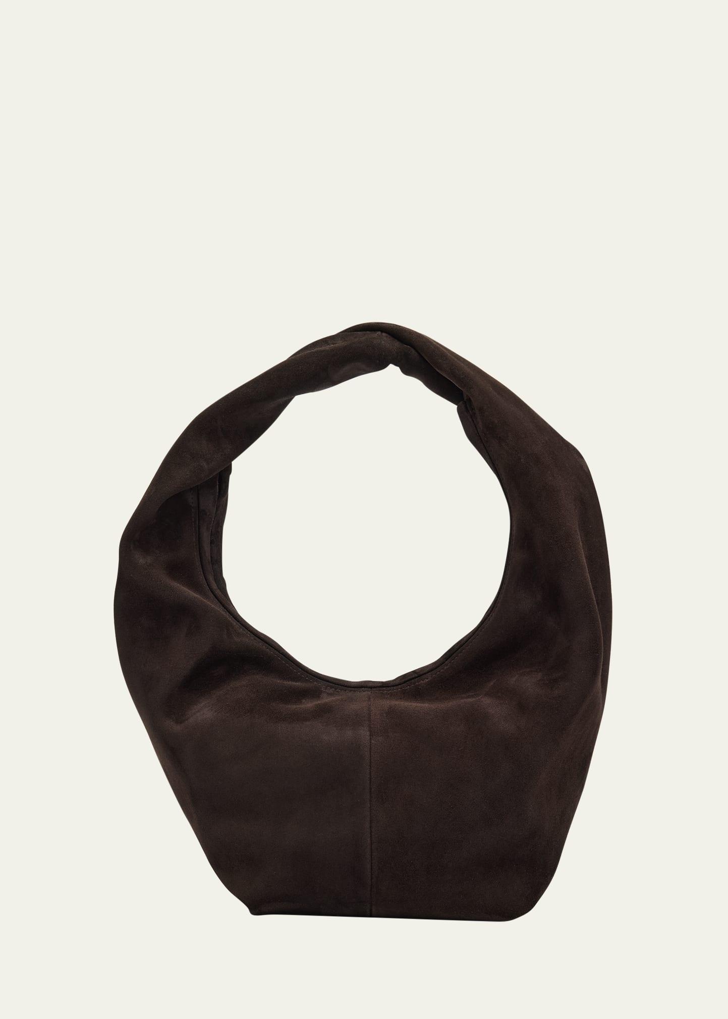 yela zip suede hobo bag