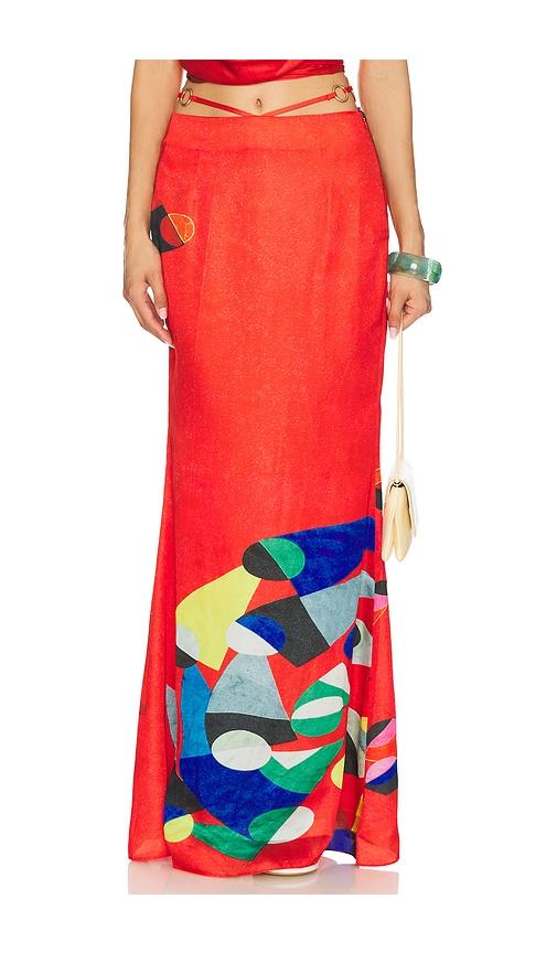 yellow the label athena ring skirt in red.