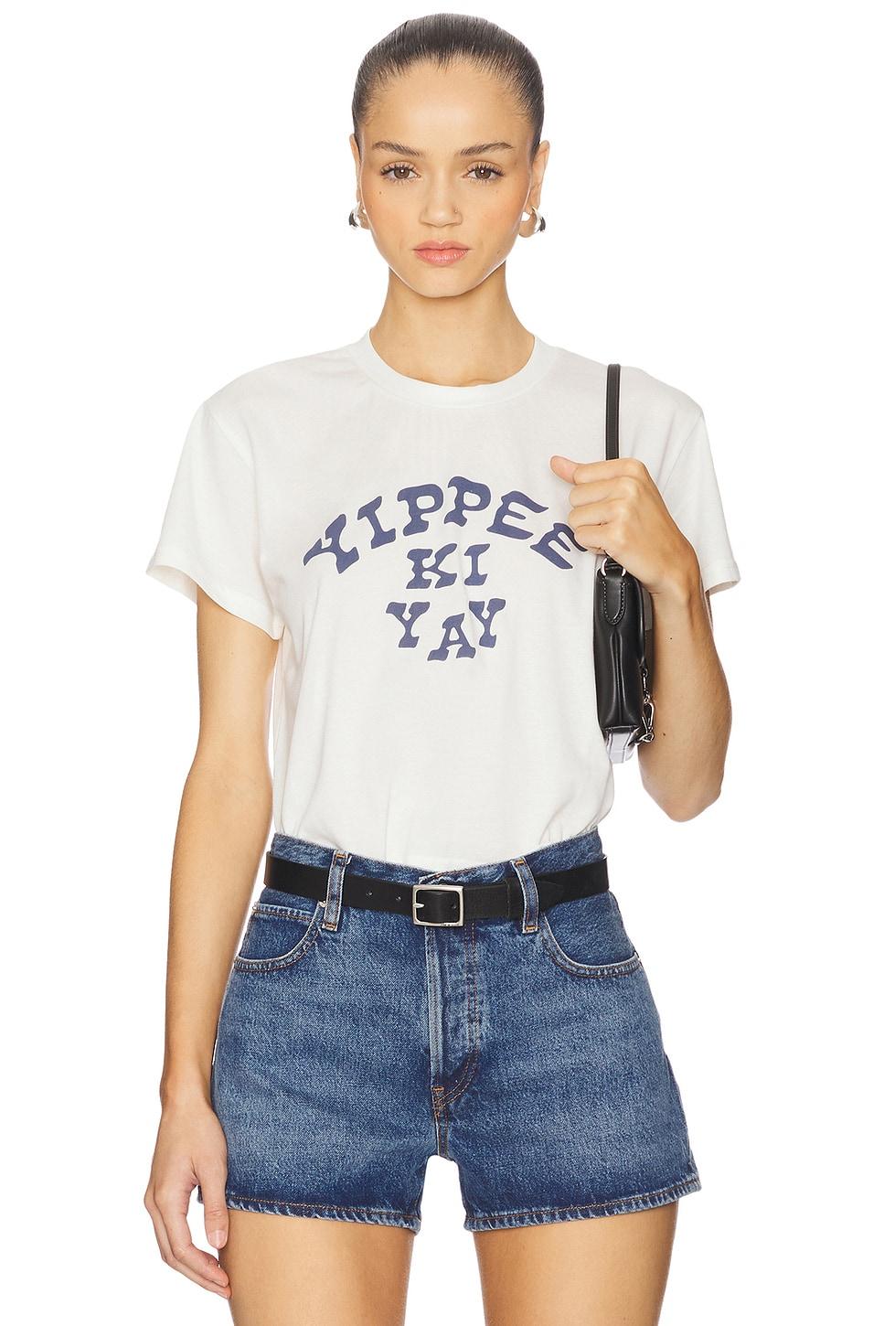 yippee ki yay crop tee