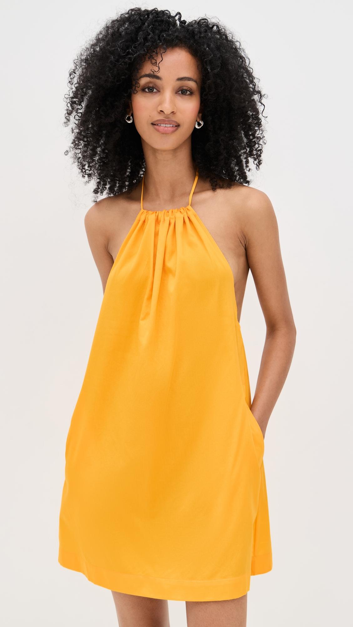 yoko halter mini dress
