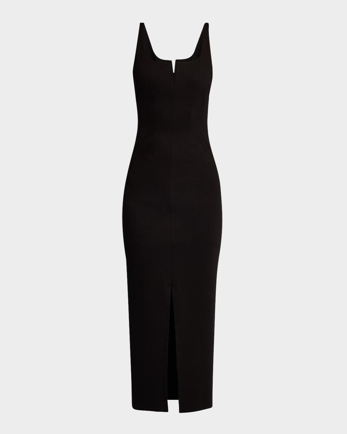 yolanda ponte midi dress