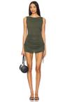 yolanda ruched mini dress