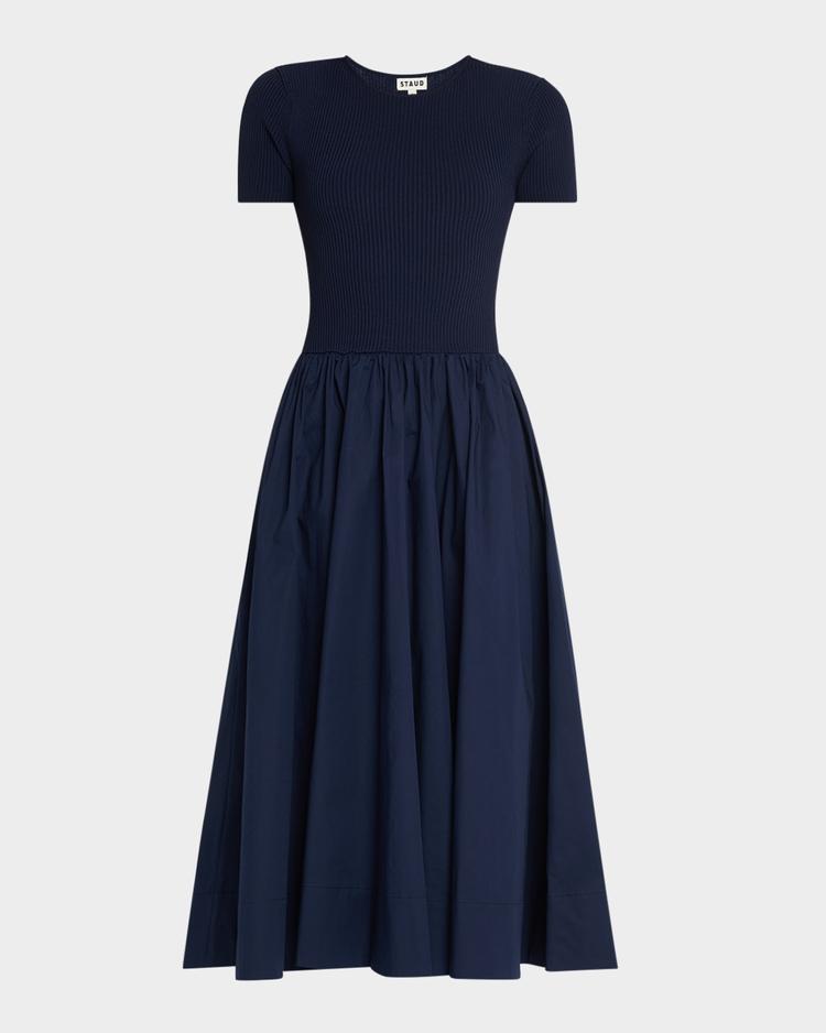 ysabel combo midi dress