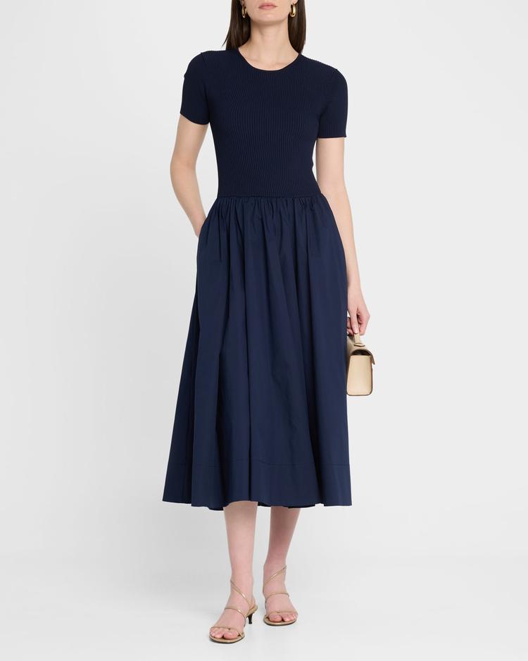 ysabel combo midi dress