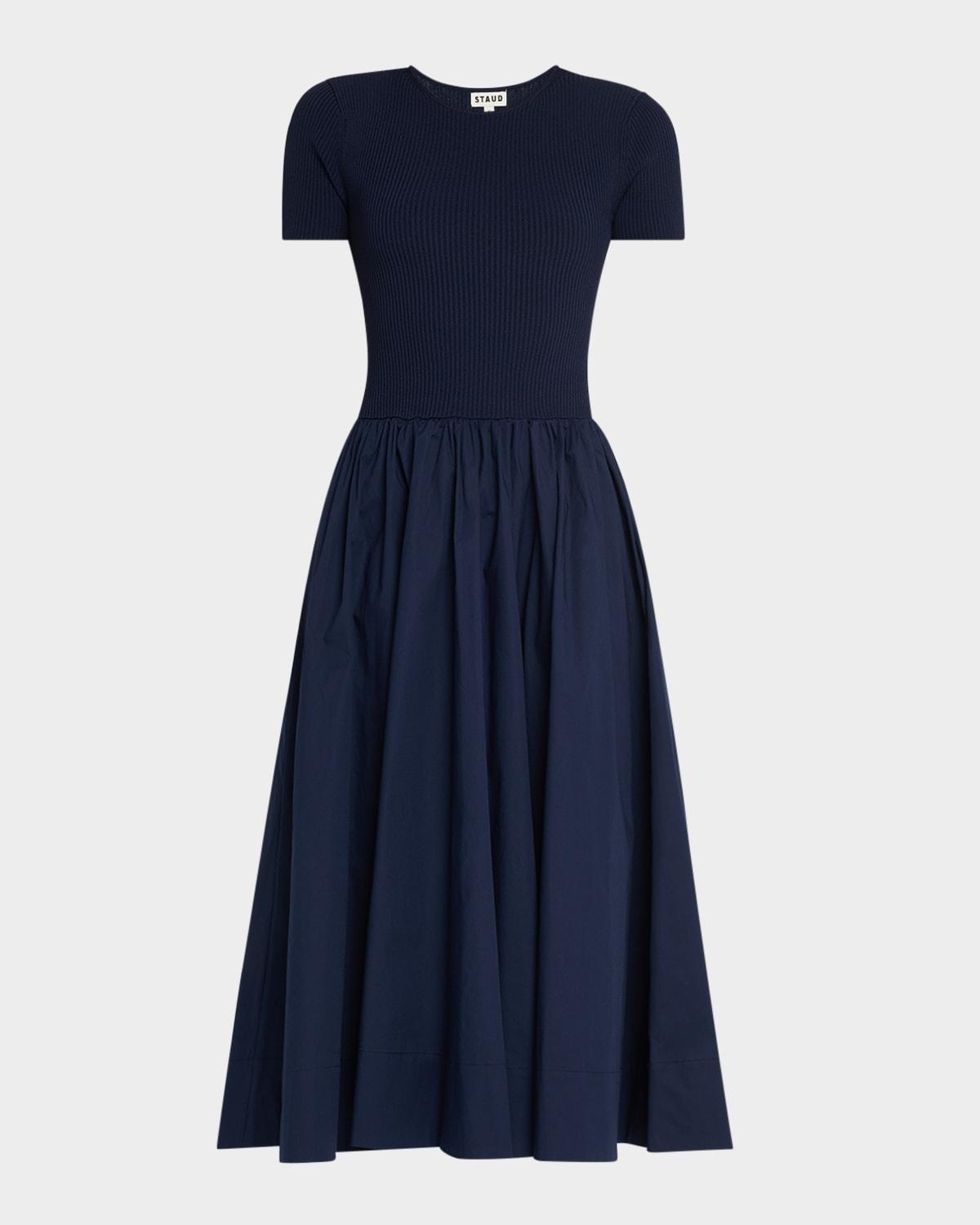 ysabel combo midi dress