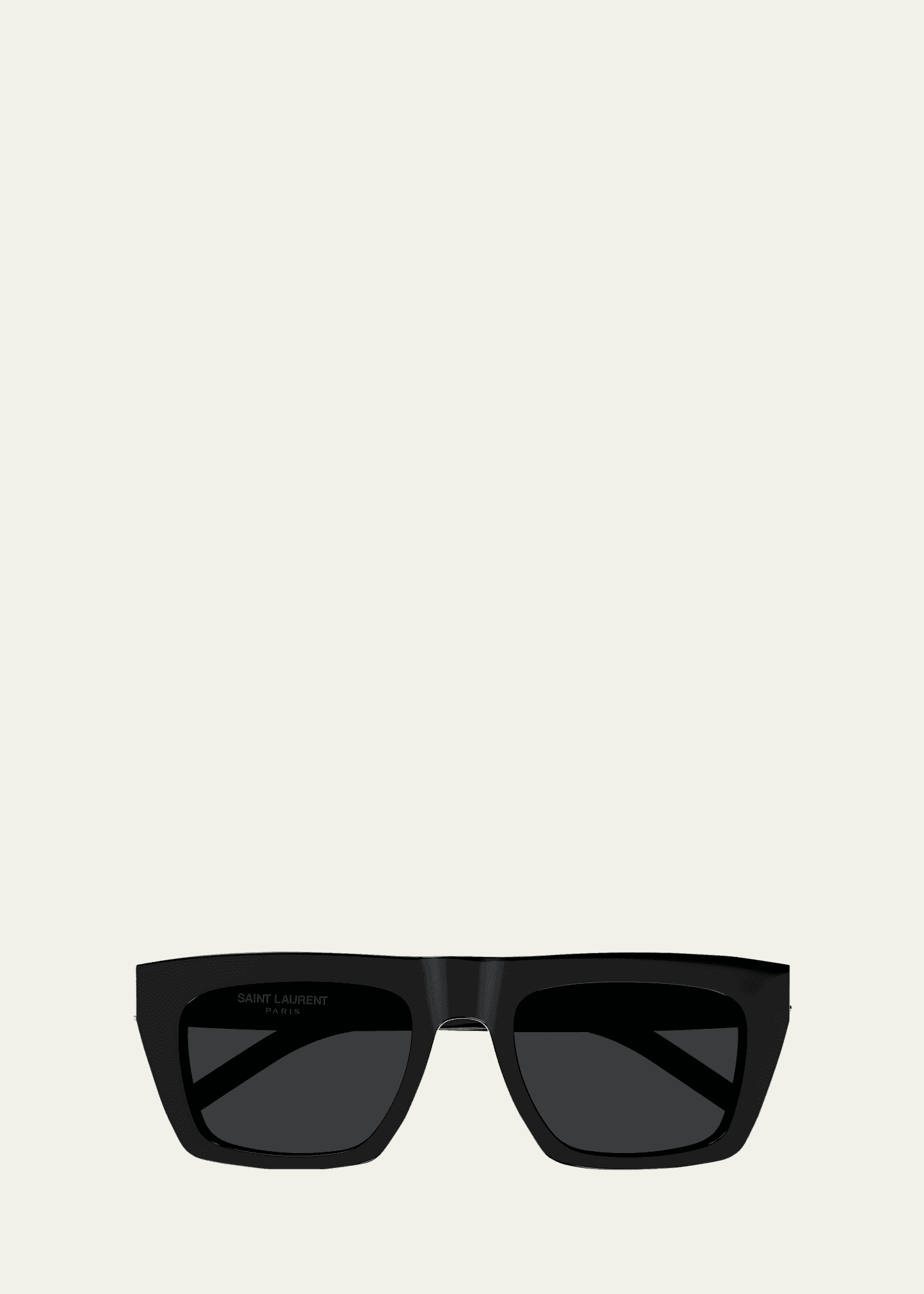 ysl acetate flat-top rectangle sunglasses