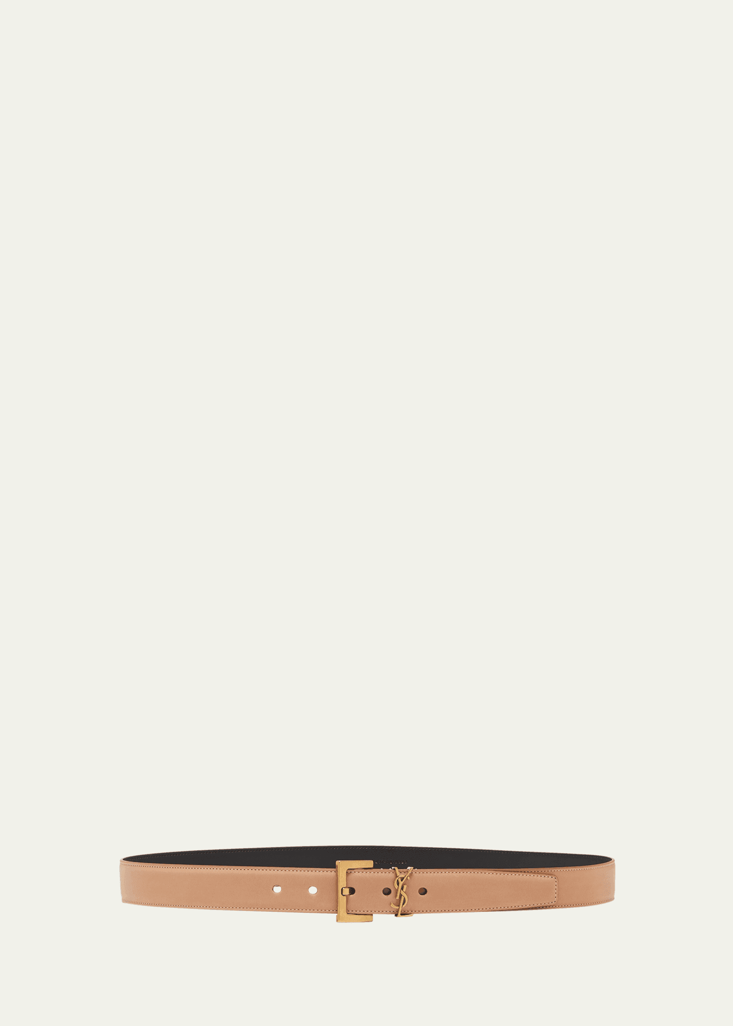 ysl cassandre leather belt