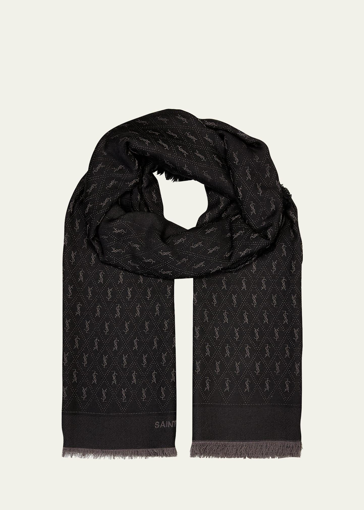 ysl micro monogram scarf