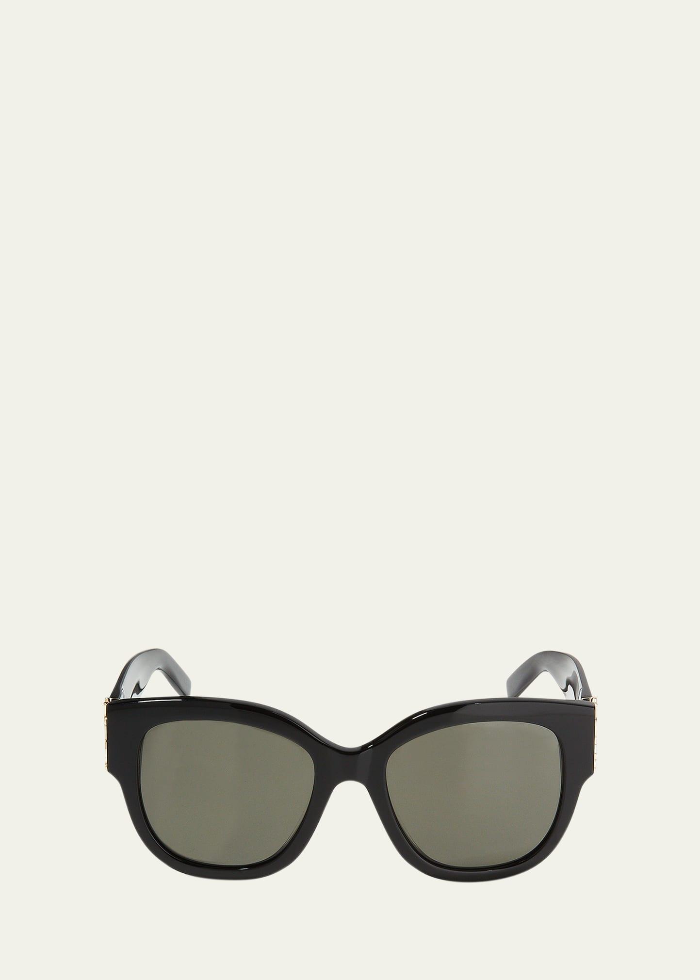 ysl oversized acetate cat-eye sunglasses