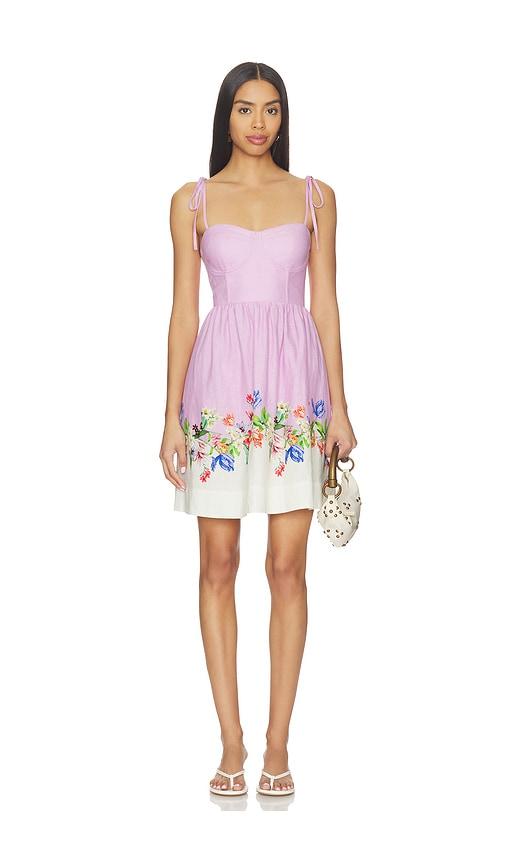 yumi kim alyssa dress in lavender,white.
