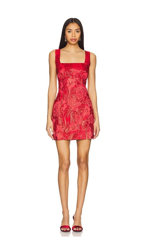 yumi kim ashton dress in red.