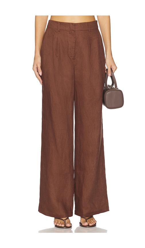 yumi kim bobbi pant in brown.