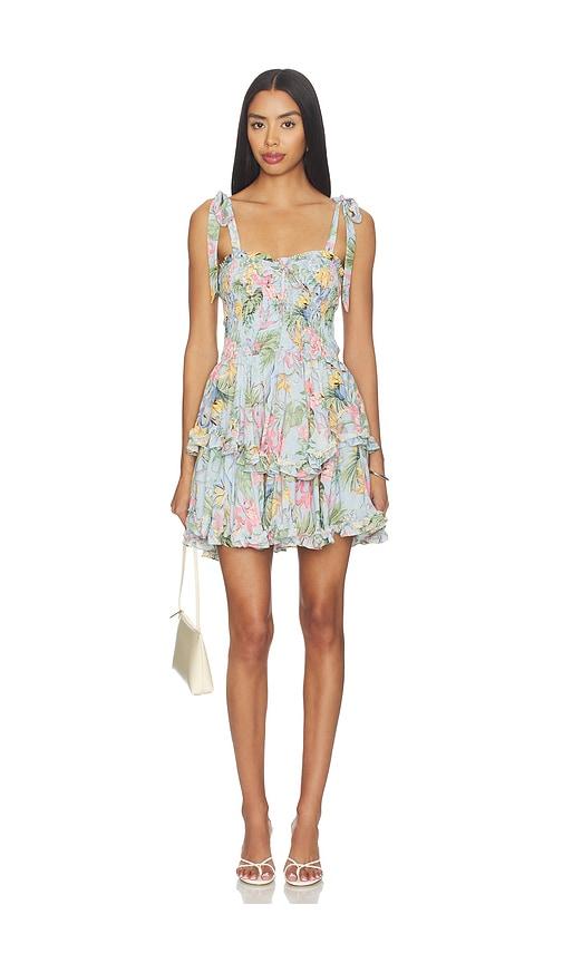 yumi kim elise dress in blue.