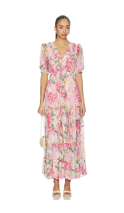 yumi kim farrah maxi dress in pink.