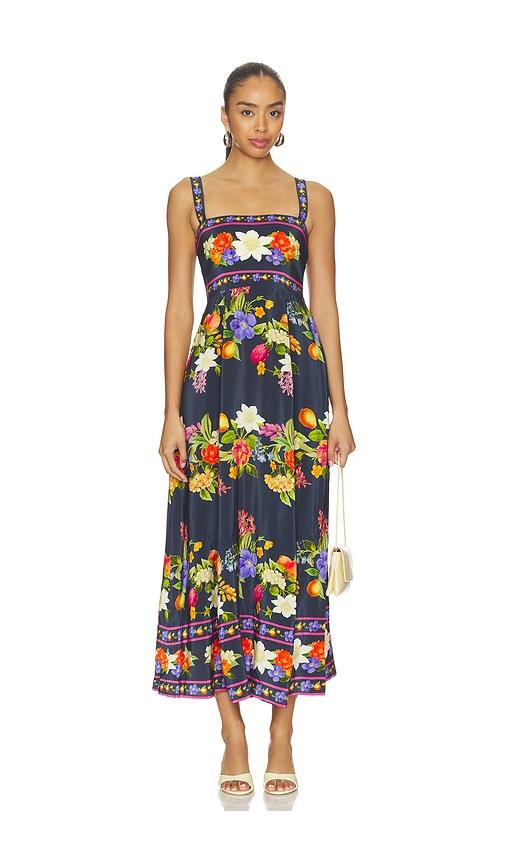 yumi kim kara dress in navy.