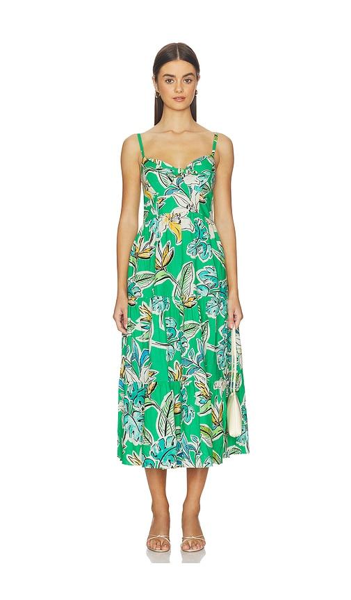 yumi kim marisco dress in green.