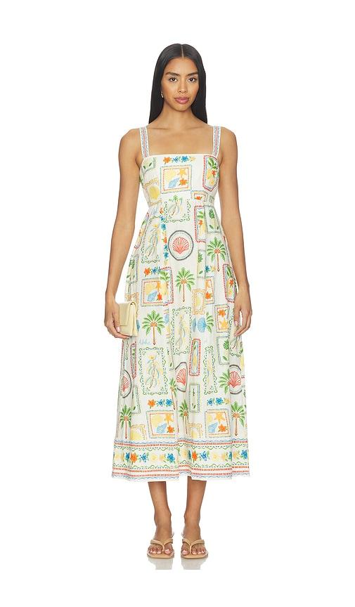 yumi kim mia dress in white,orange.