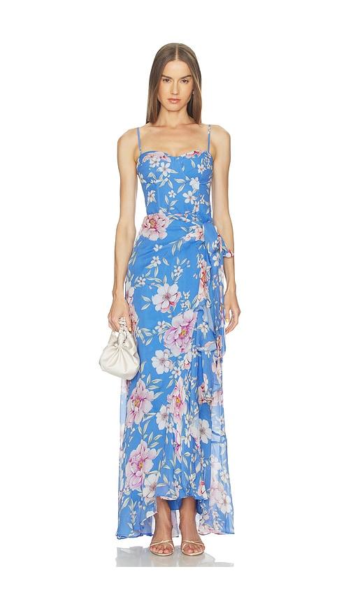 yumi kim nadine dress in blue.