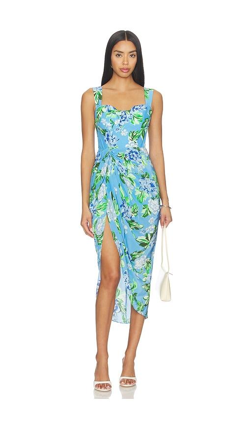 yumi kim rica dress in blue.