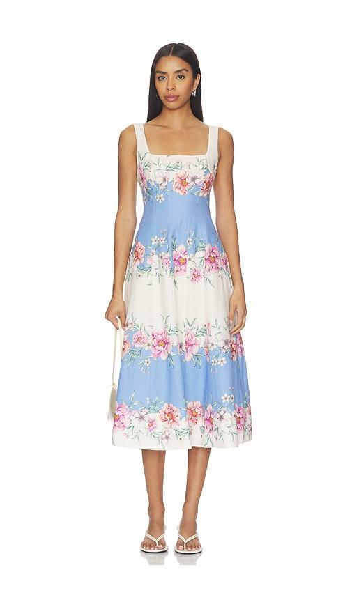 yumi kim sienna dress in white,blue.