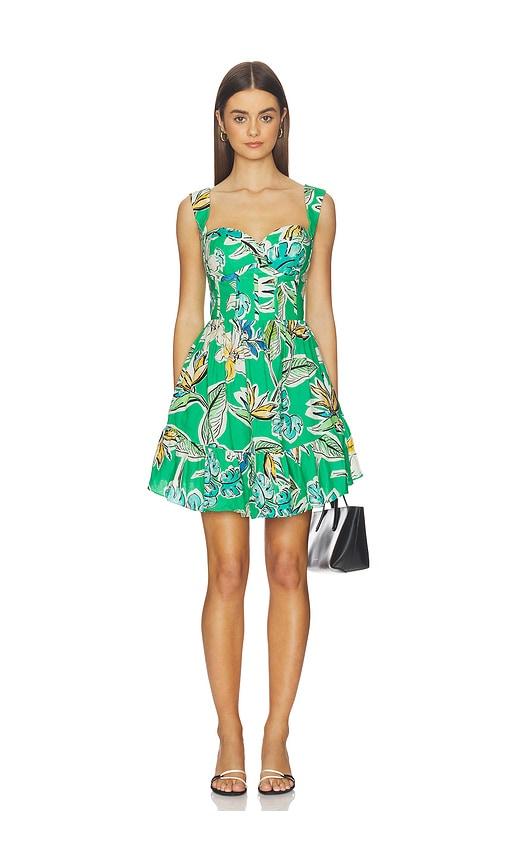 yumi kim sylvia dress in green.