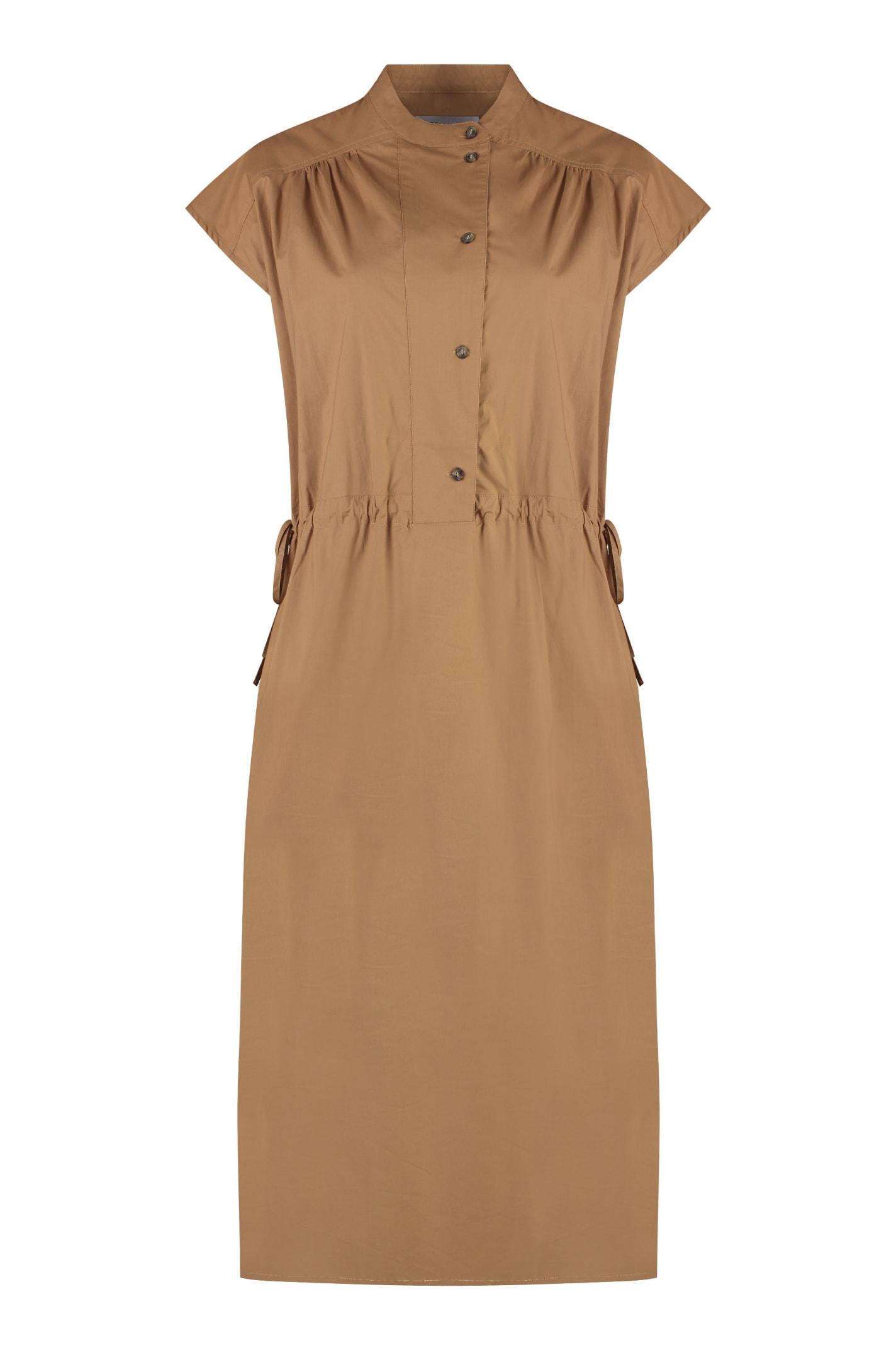 yves salomon cotton poplin shirtdress