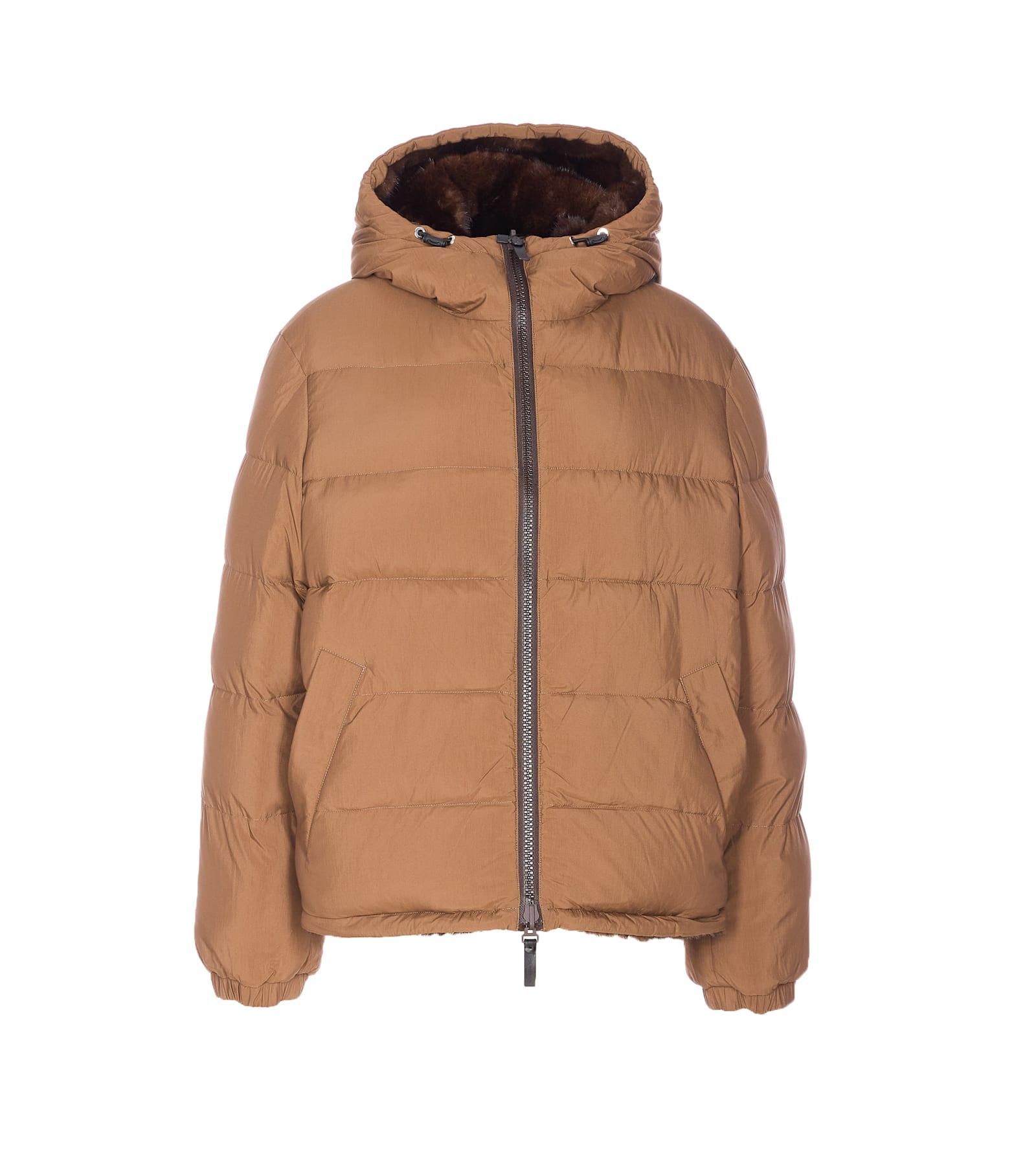 yves salomon doudoune reversible down jacket