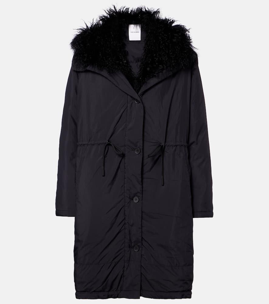 yves salomon hooded shearling