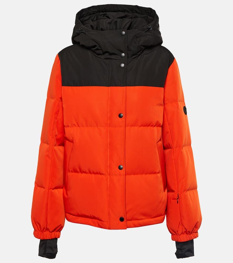 yves salomon hooded ski down jacket