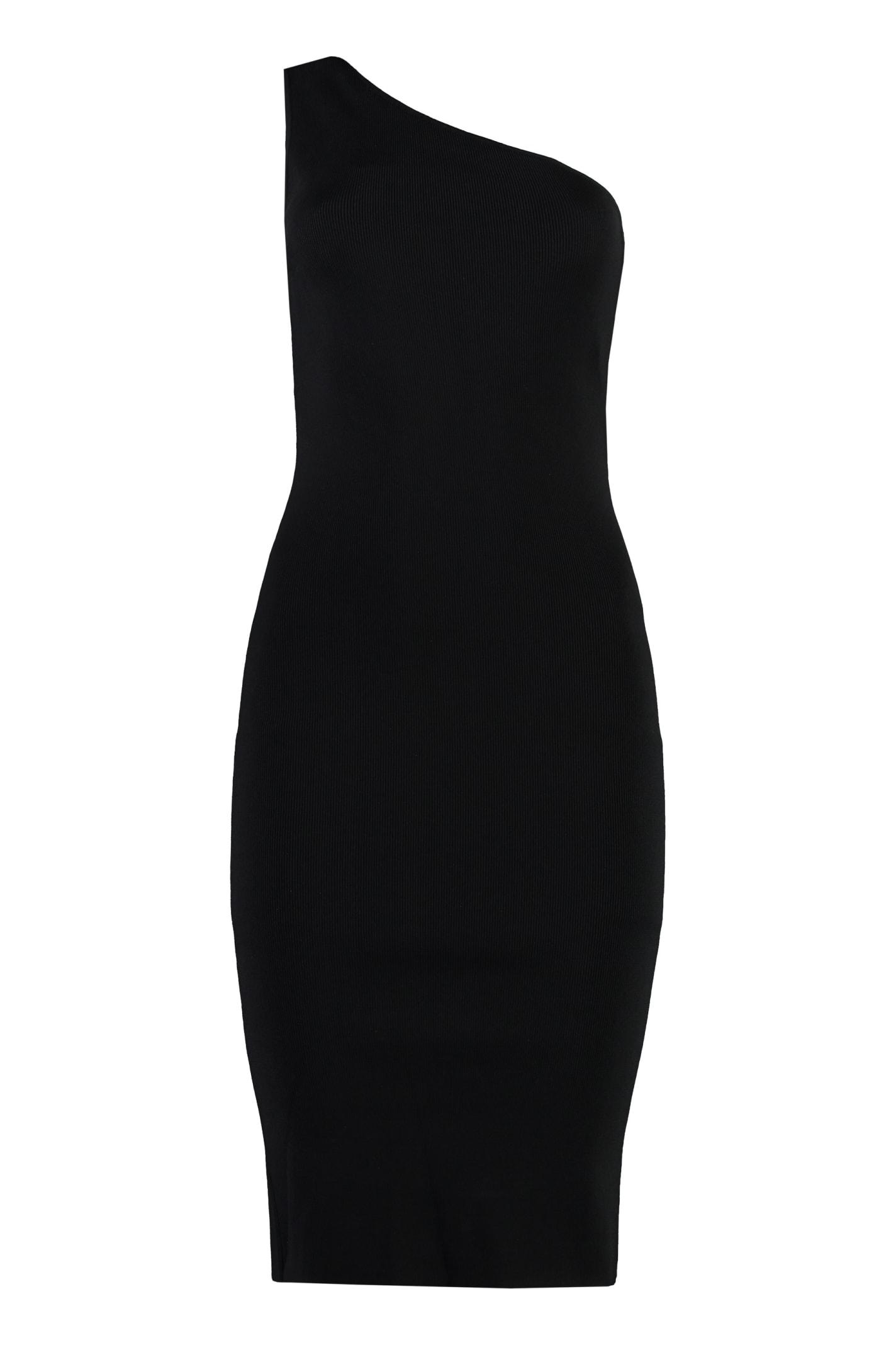yves salomon knitted one shoulder dress