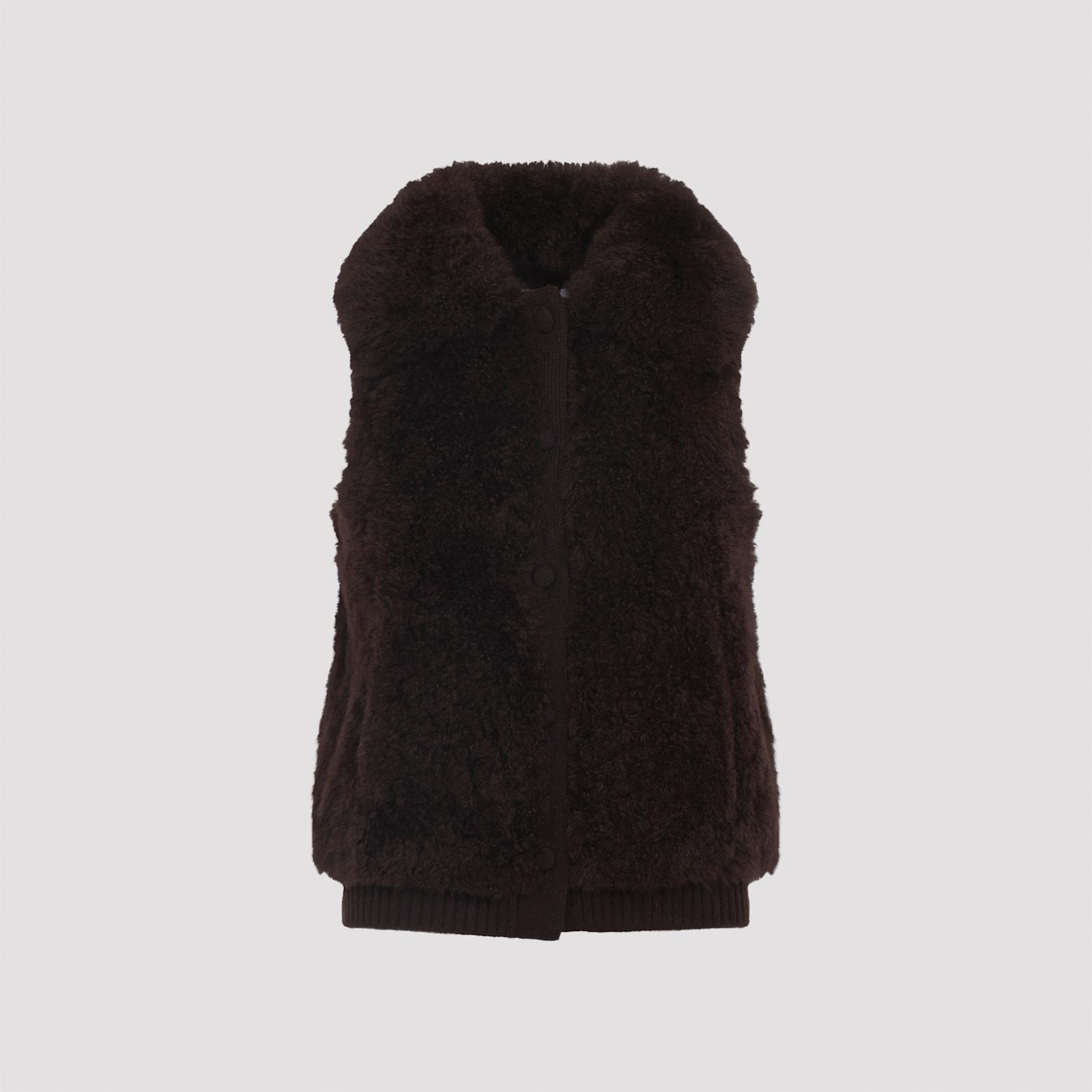 yves salomon lamb hair gilet