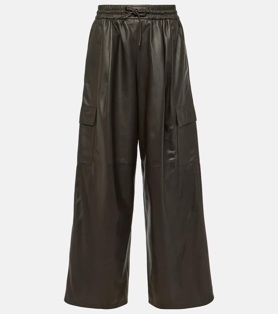 yves salomon leather cargo pants