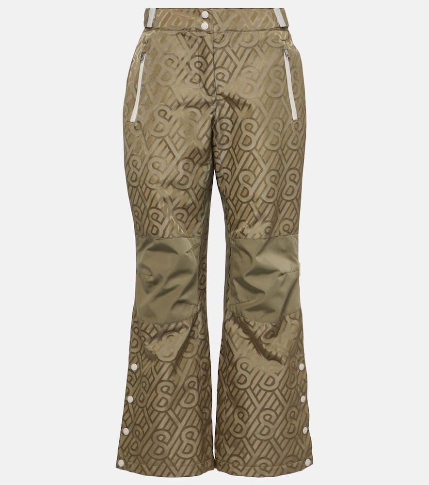yves salomon logo printed ski pants