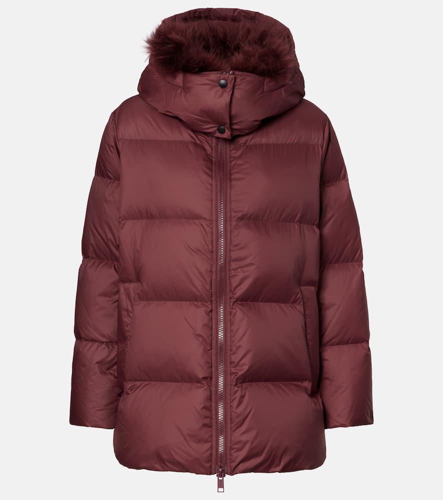 yves salomon quilted down jacket