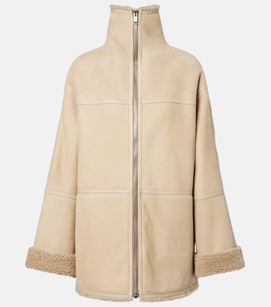 yves salomon reversible leather and shearling jacket