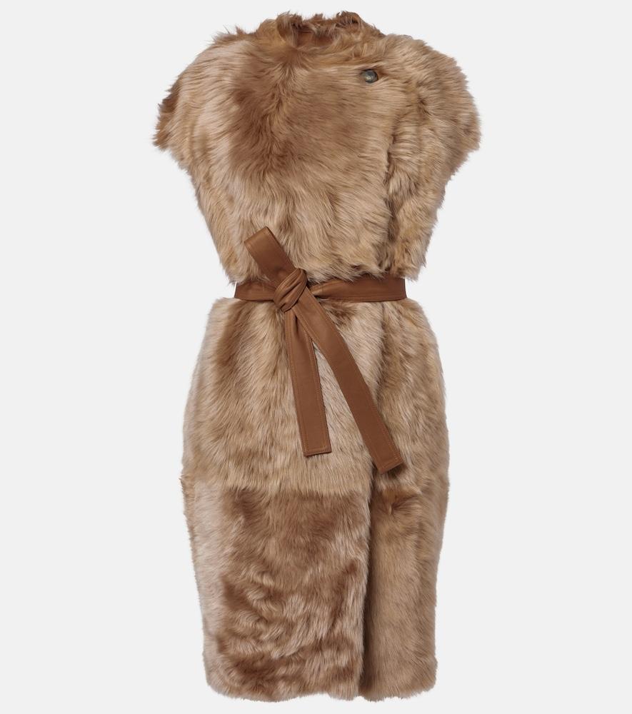 yves salomon reversible shearling coat