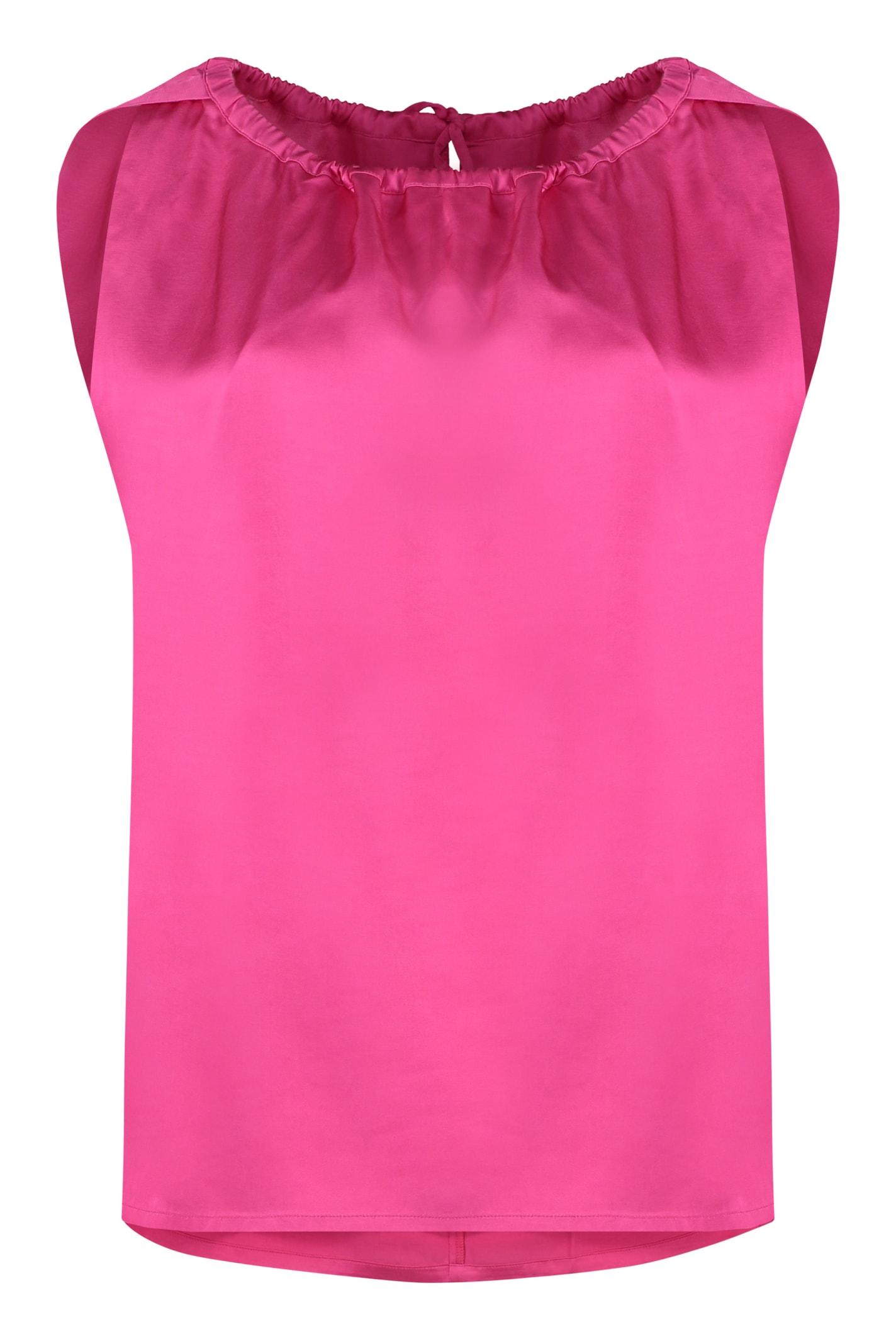 yves salomon satin blouse