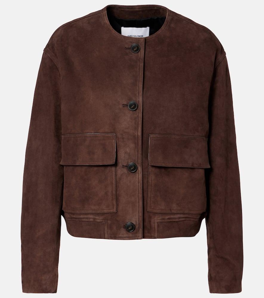 yves salomon suede jacket
