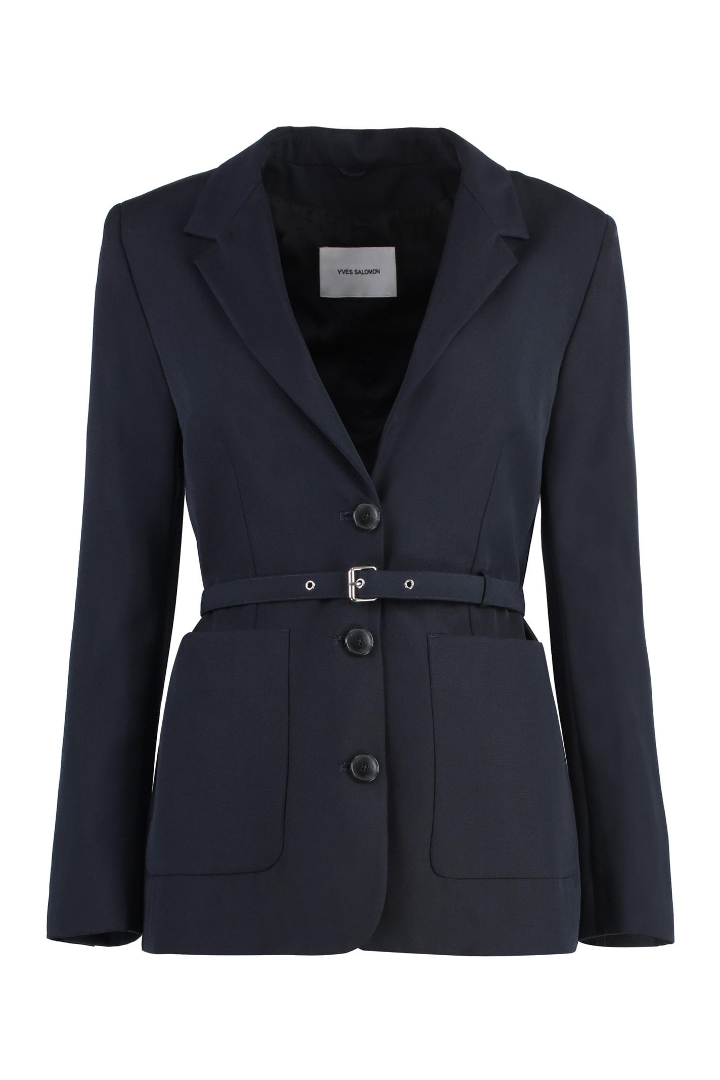 yves salomon three-button jacket