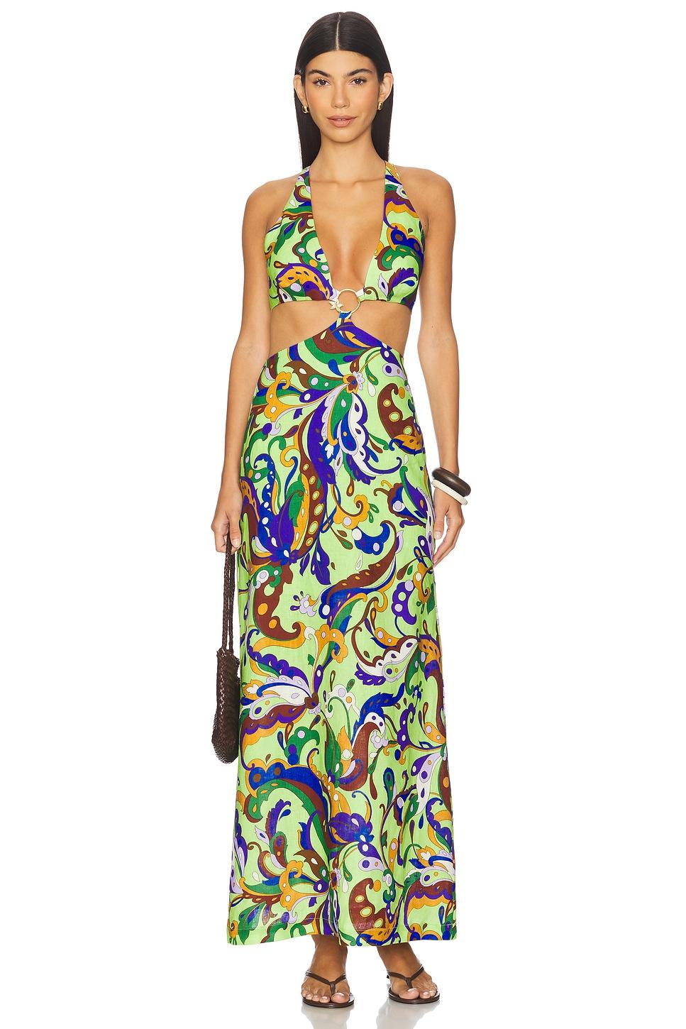 yvette cut out midi dress