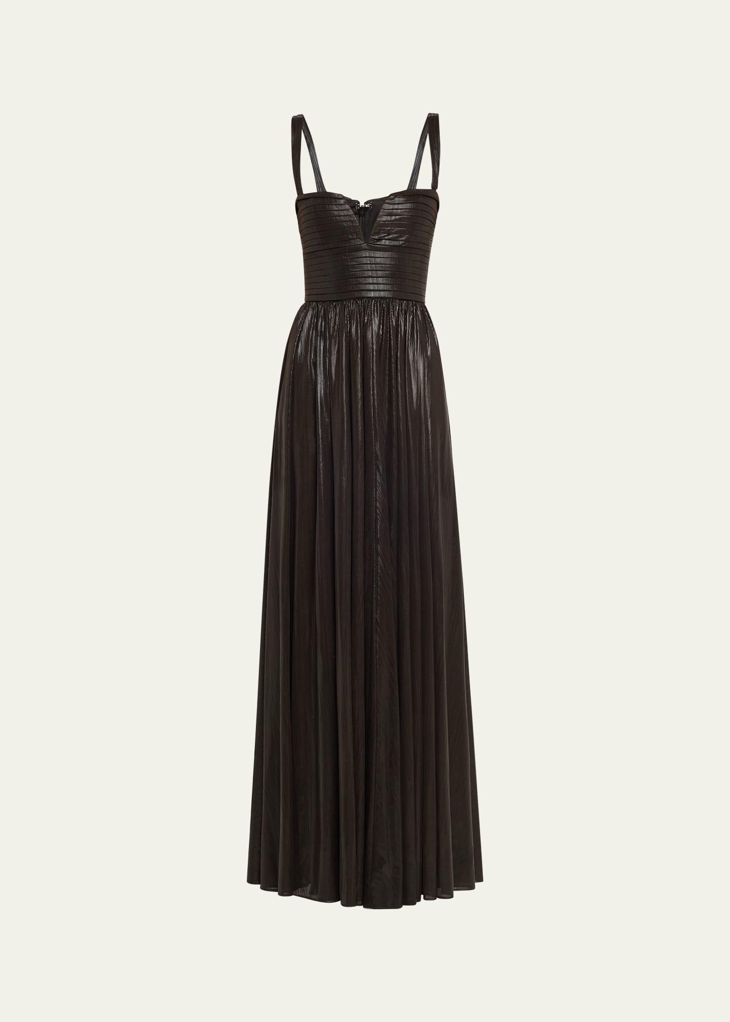 yvonna metallic sleeveless dress