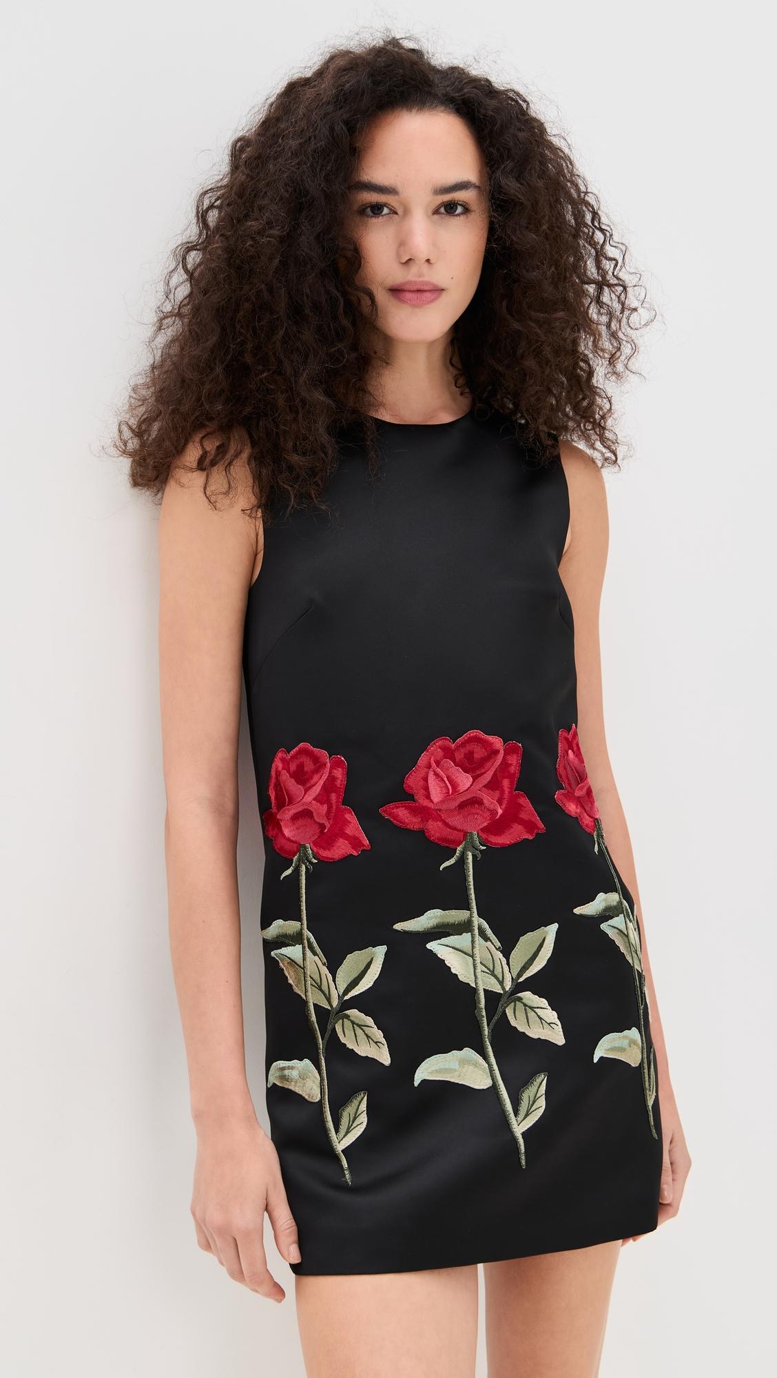 yvonne embroidered mini dress