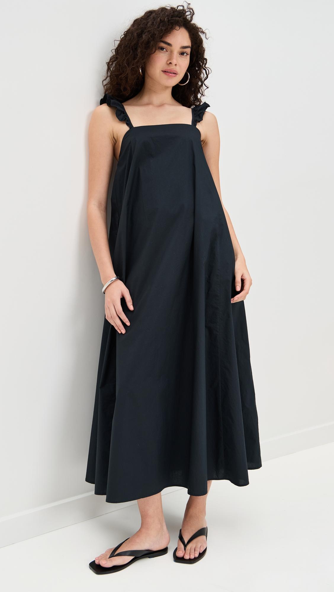 yvonne ruffle strap dress