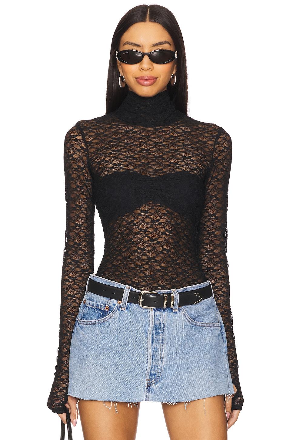 zadie texture lace top