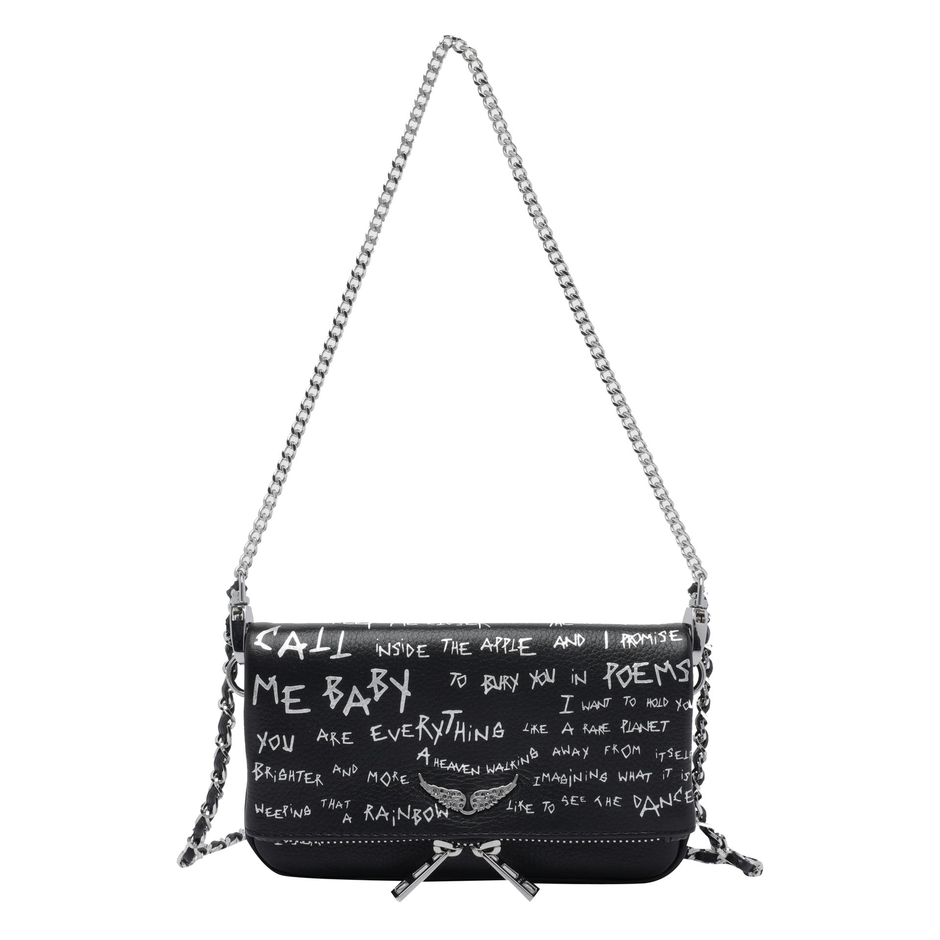 zadig & voltaire bags black calf leather - women